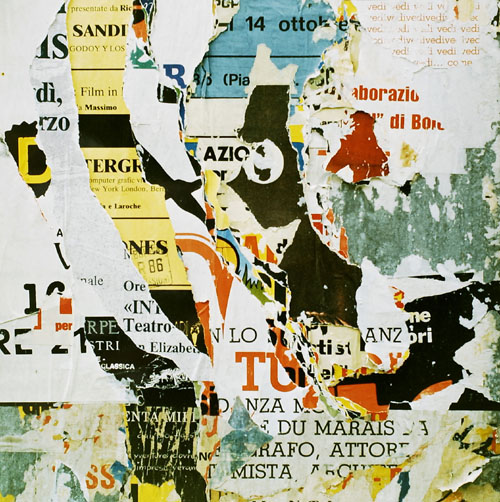 walls paper advertising italy italian printed urban ***